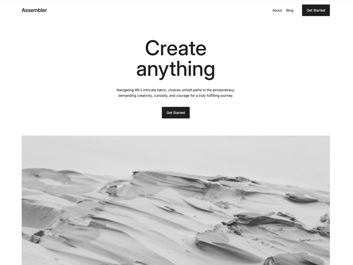 Assembler WP theme Assembler WP theme
