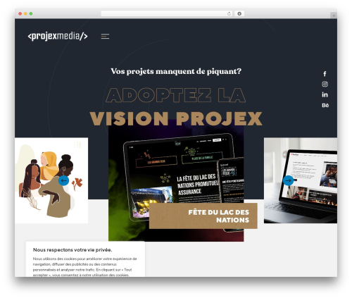 Avada WordPress theme - projexmedia.com/web