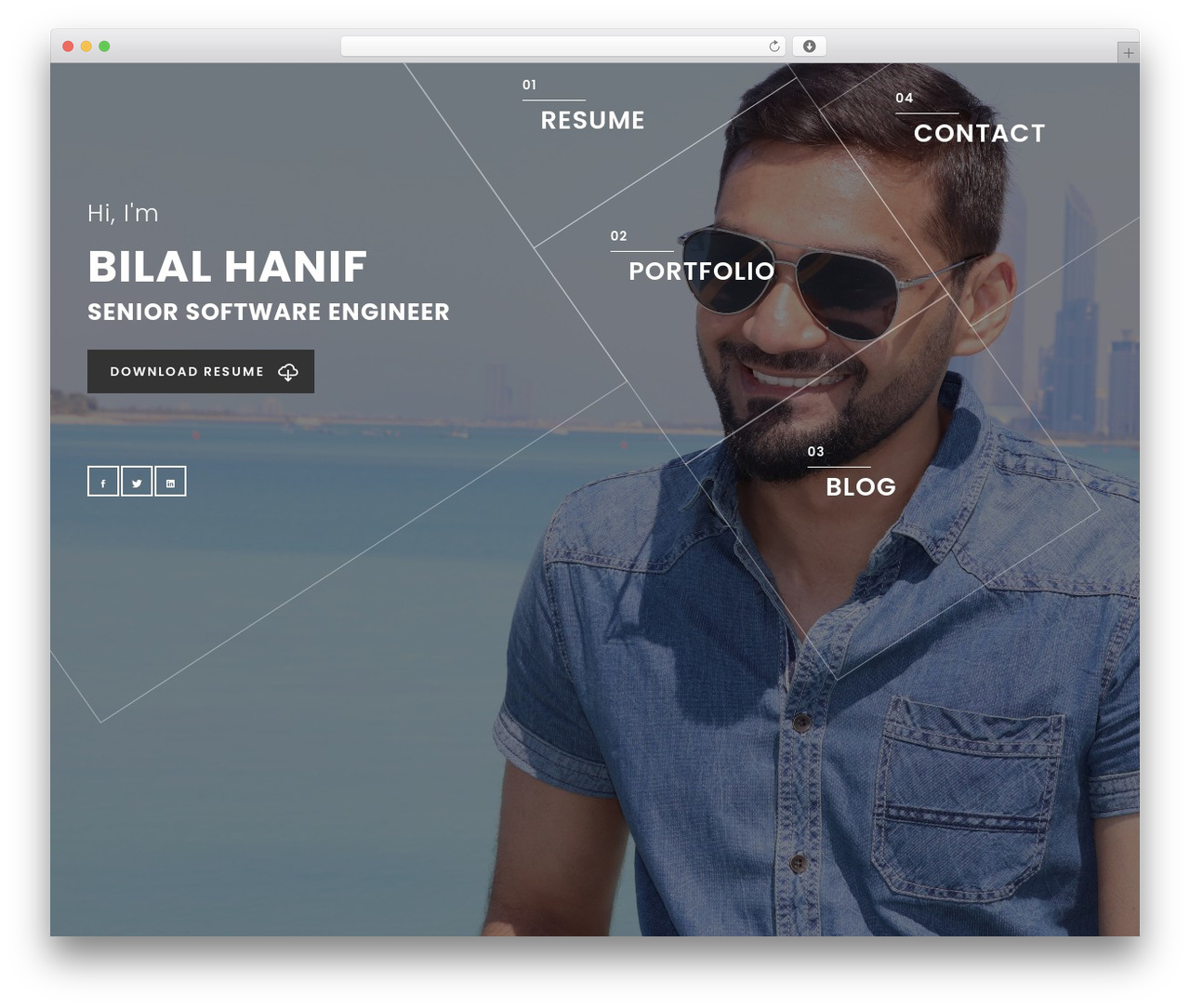 Mefolio theme WordPress - bilalhanif.com