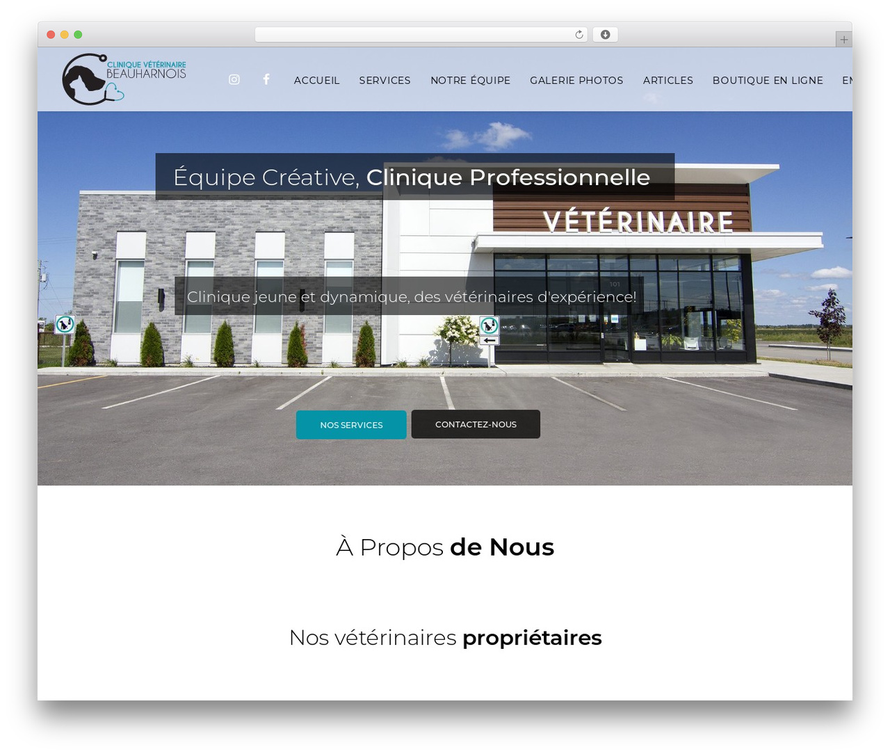 WordPress theme Uncode - veterinairebeauharnois.com