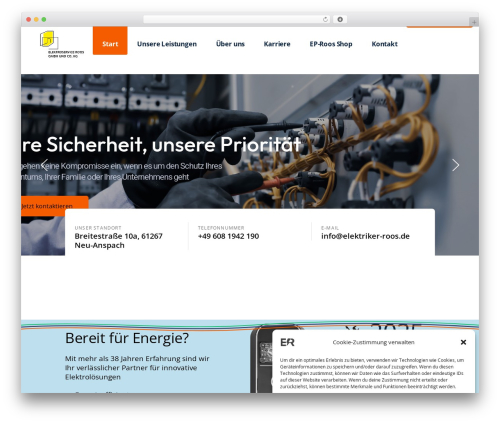 WordPress theme SturdyFix - elektriker-roos.de