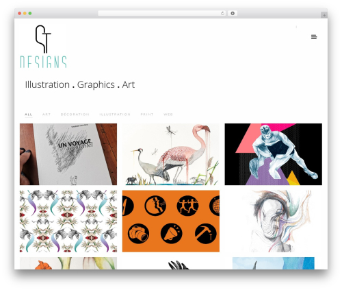 Basic WordPress theme - sharontullochdesign.com