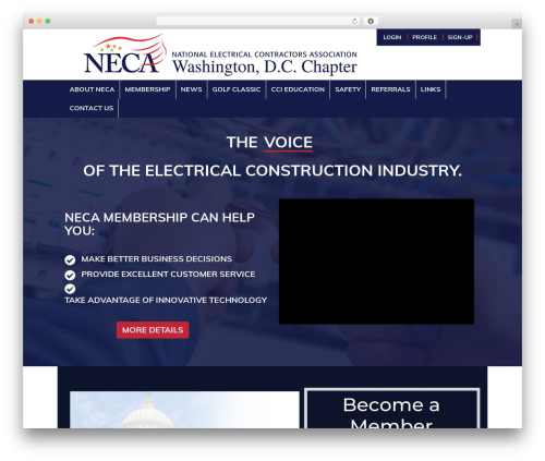 Custom Responsive (SASS) Theme WordPress theme - wdcneca.org