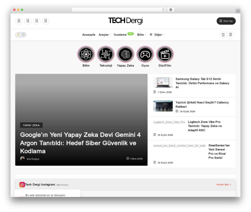 Geoit WordPress website theme - techdergi.net