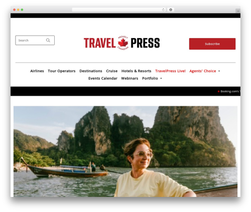 Responsive Child Theme best WordPress magazine theme - travelpress.com