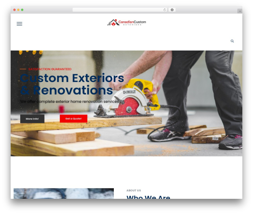 Themeextras for duplexotheme WordPress plugin - canadiancustomexteriors.com
