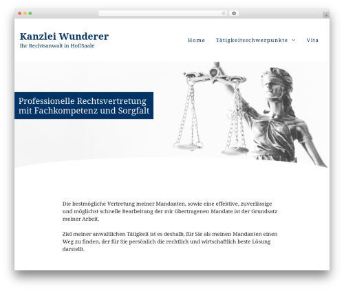 Theme WordPress GeneratePress - kanzlei-wunderer.de