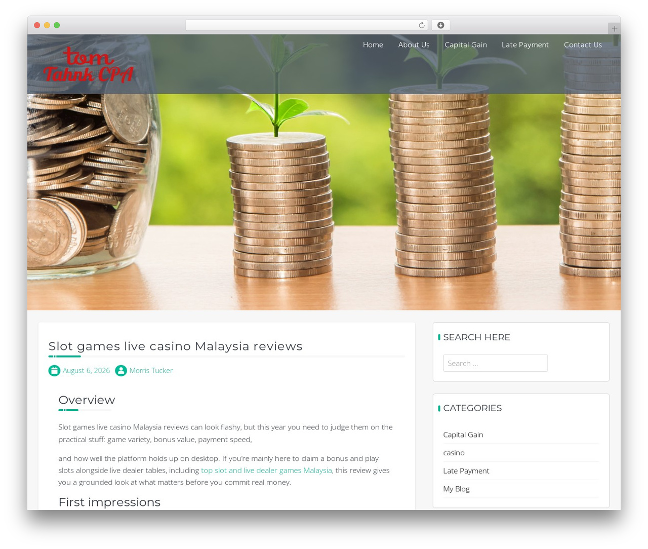 Trusted theme WordPress - tomtahnkcpa.com