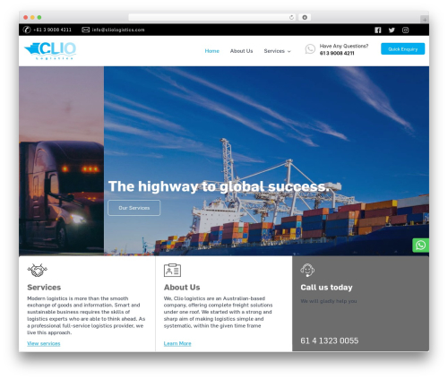 WordPress theme dhbootkit - cliologistics.com