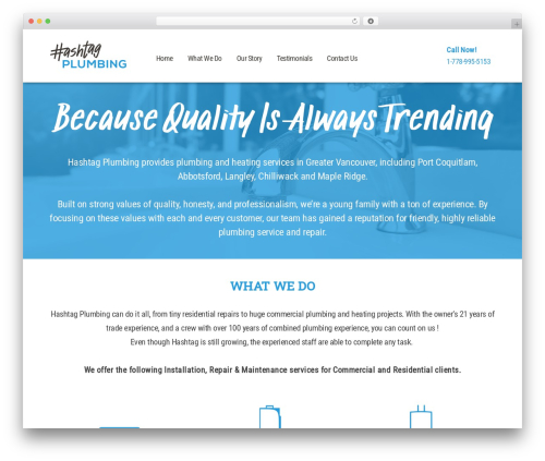 Array Blank WordPress theme - hashtagplumbing.com