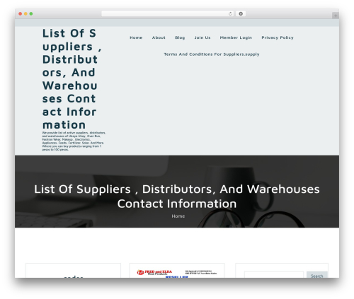 Teczilla WordPress theme - suppliers.supply