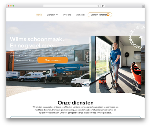 WordPress theme Hello Elementor - schoonmaakbedrijfwilms.nl