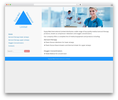WordPress website theme LeftSide - equip-med-int.com