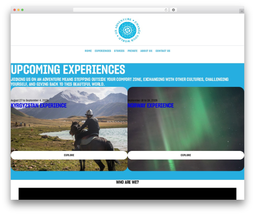 Xnova WordPress theme - oxadventure.com