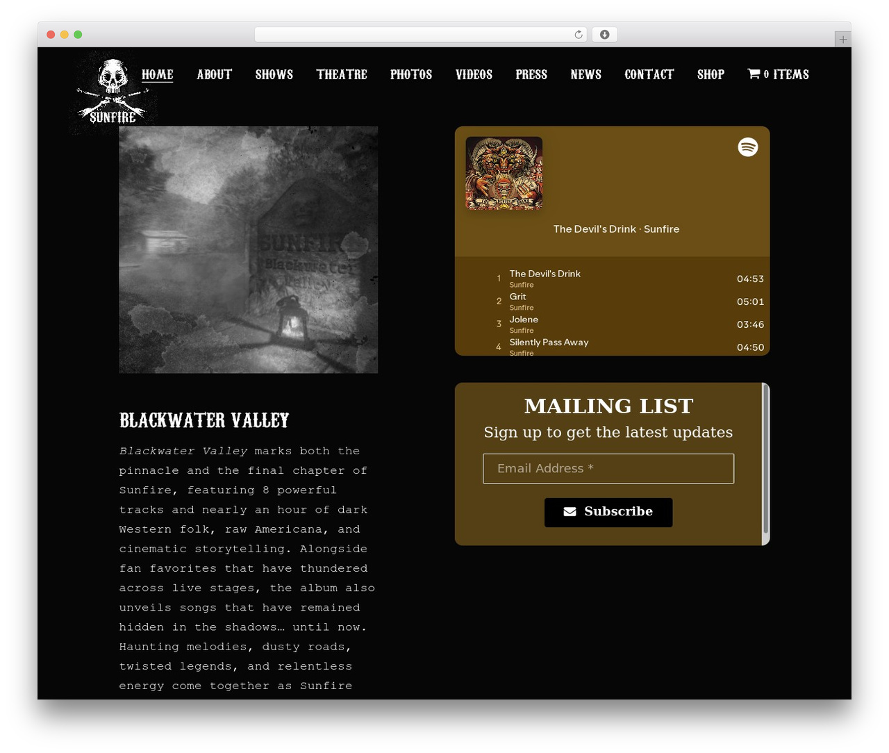 Bridge WordPress theme - sunfire-music.com Bridge WordPress theme - sunfire-music.com