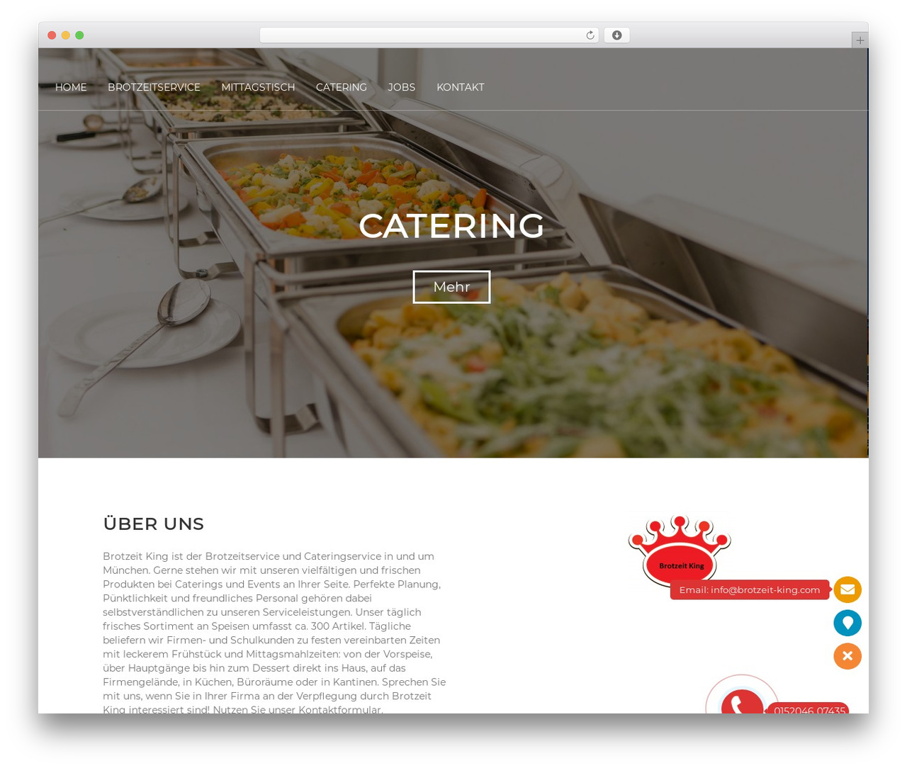 Flash WordPress theme - brotzeit-king.com