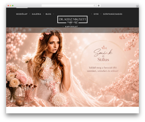 Makeup WordPress theme - sminkesstilus.hu