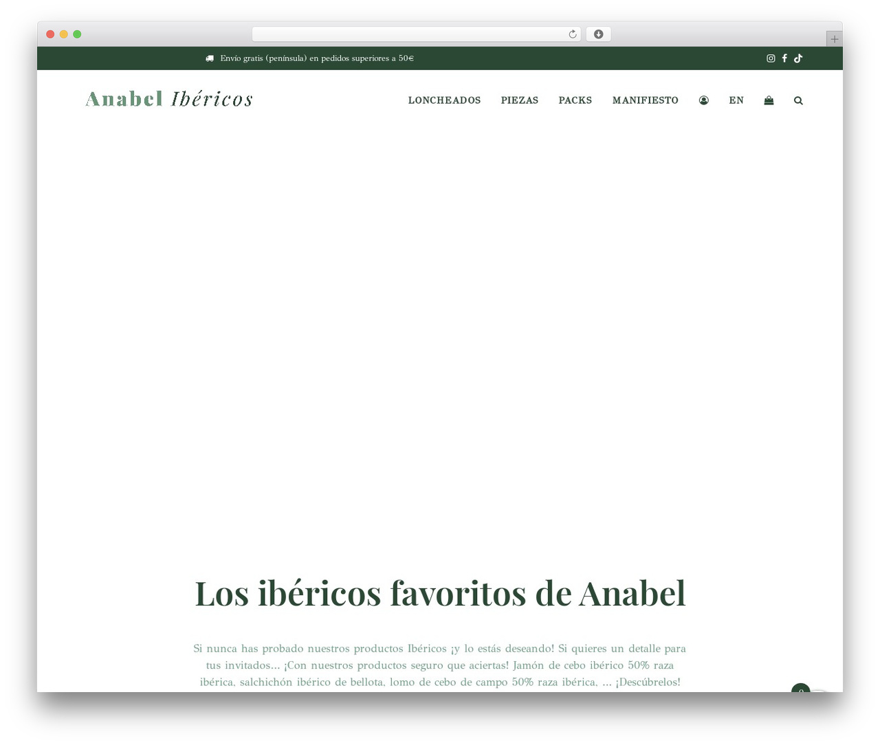 Piwity WordPress theme - anabelibericos.com