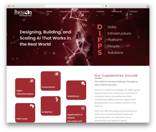 Precision WordPress theme - precisiontechcorp.com