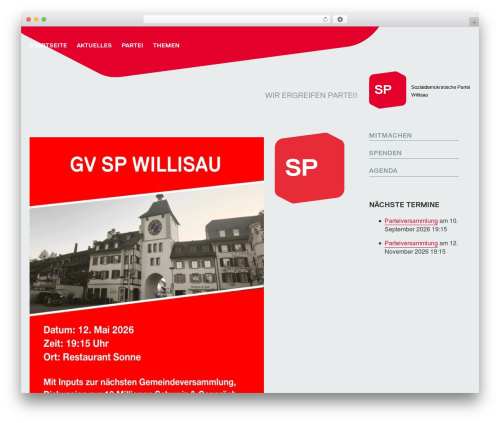 Theme WordPress SP Theme - sp-willisau.ch