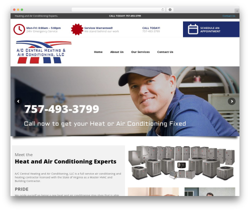 Toolset Starter WordPress theme - accentralheatandair.com