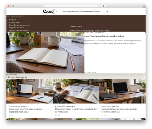 WordPress theme MVP Theme - castbe.com