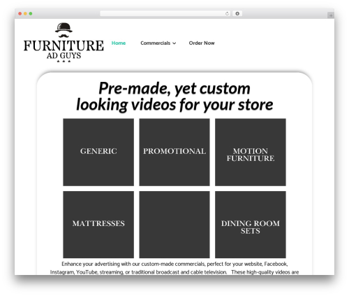 WordPress theme Pro - furnitureadguys.com