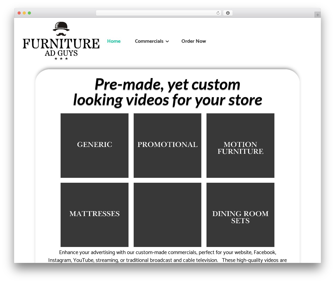 WordPress theme Pro - furnitureadguys.com