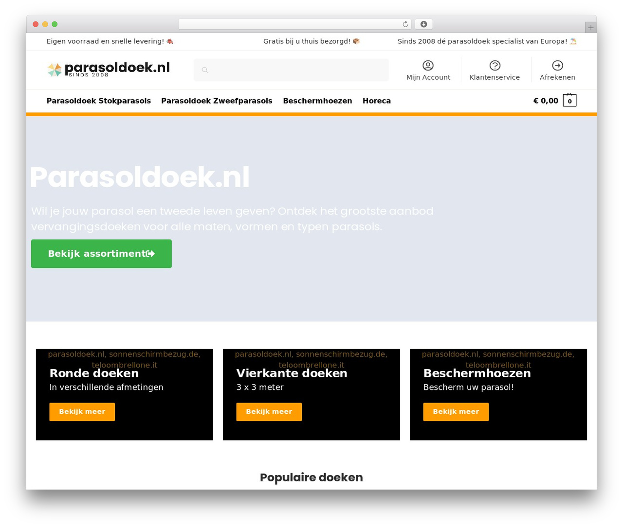 WordPress theme Shoptimizer Child - parasoldoek.nl