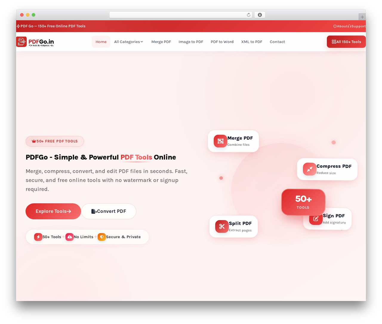 WordPress website theme PDFGo.in - pdfgo.in