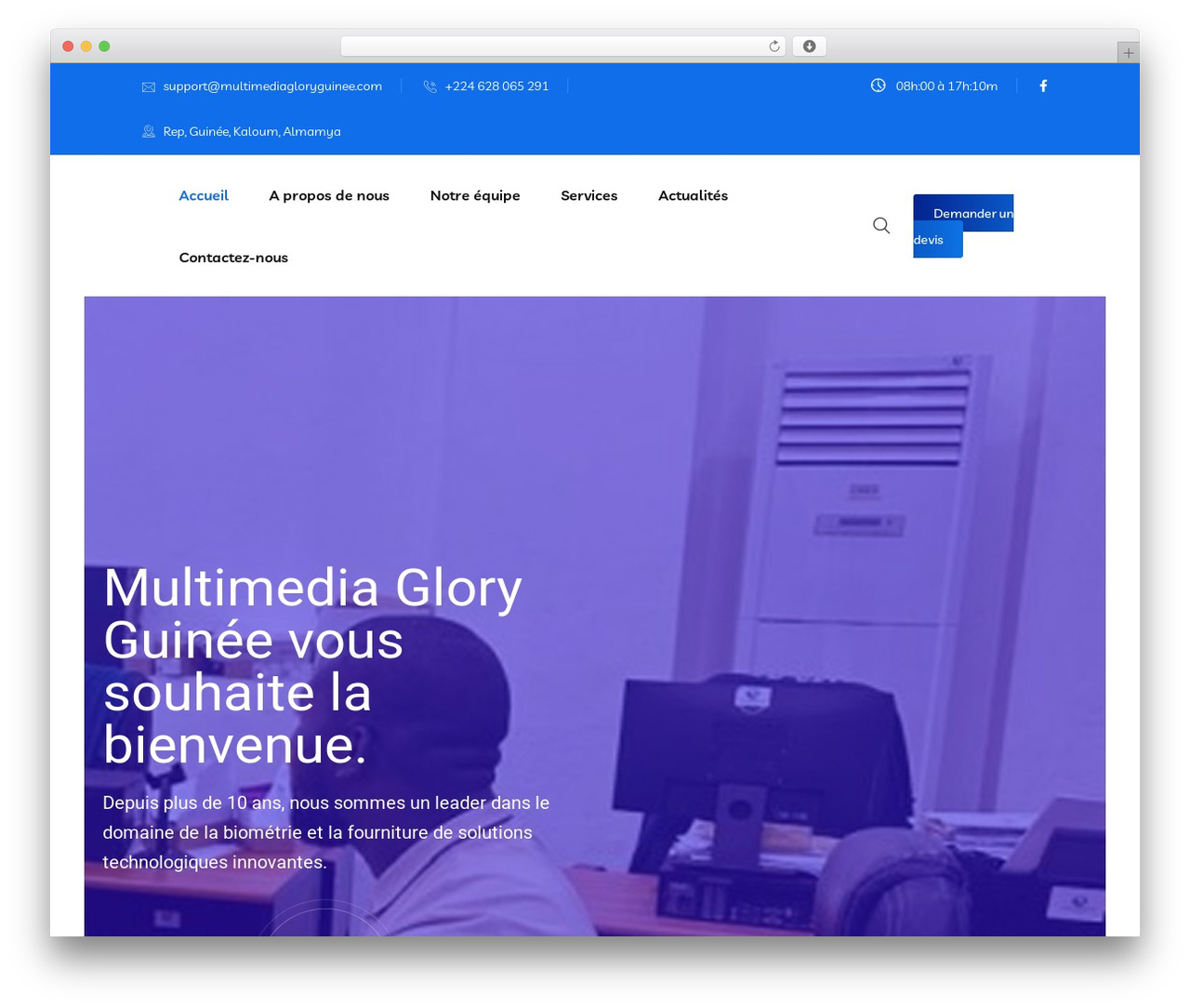 Best WordPress theme Braintech - multimediagloryguinee.com