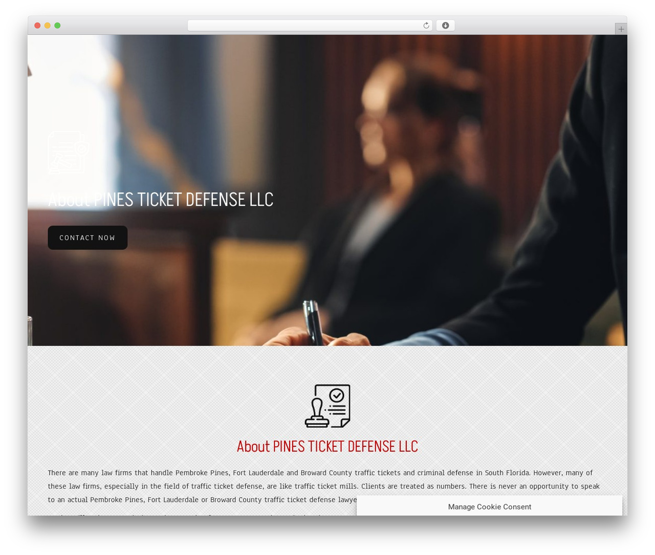 Constructor WordPress theme - florida-ticket-defense.com