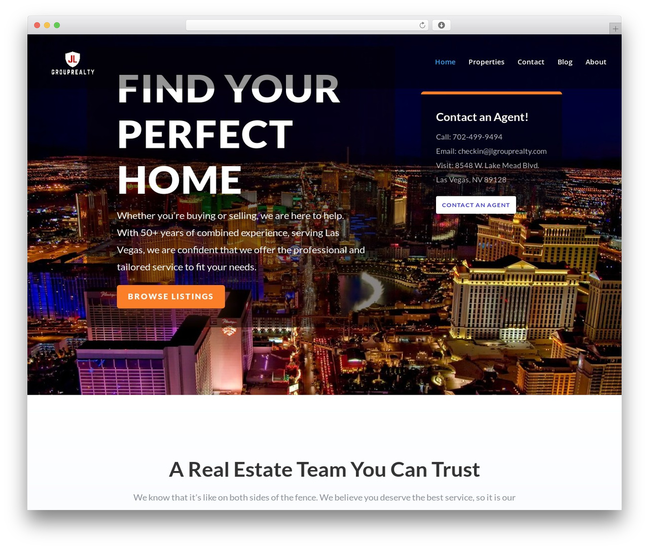 Divi theme WordPress - jlgrouprealty.com