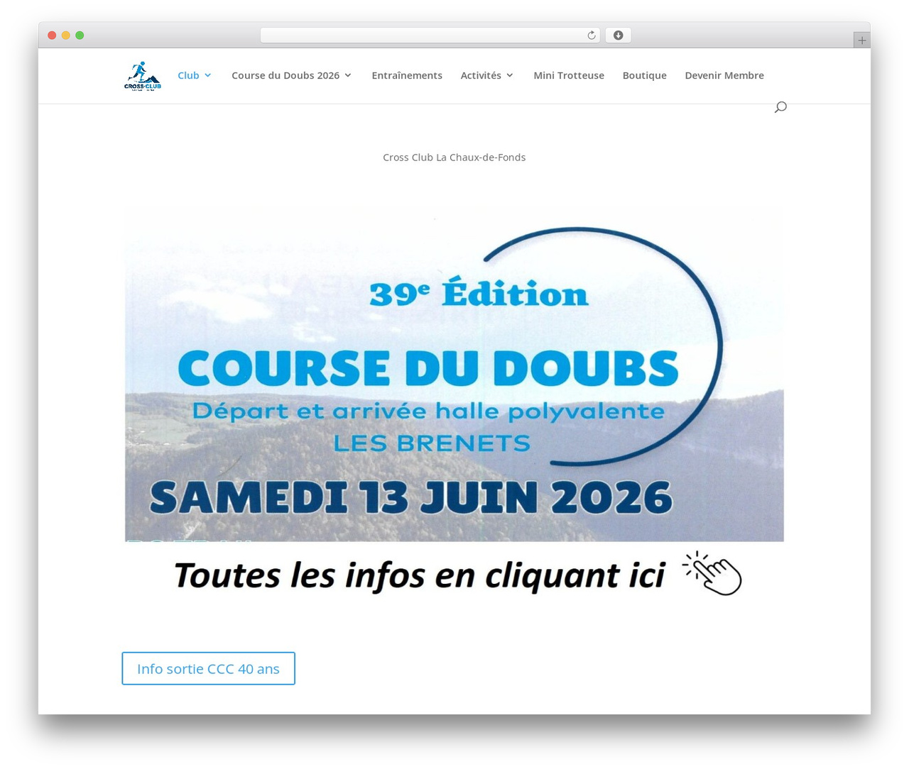 Divi theme WordPress - cross-club.ch