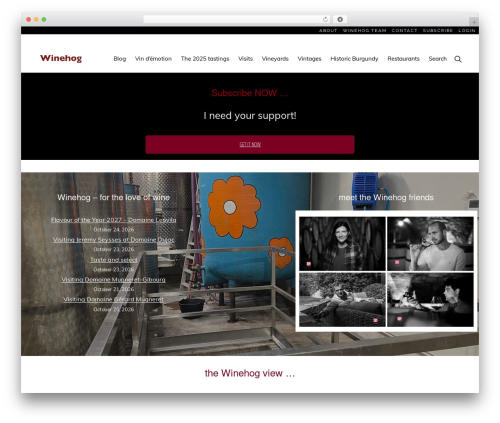 Genesis theme WordPress - winehog.org