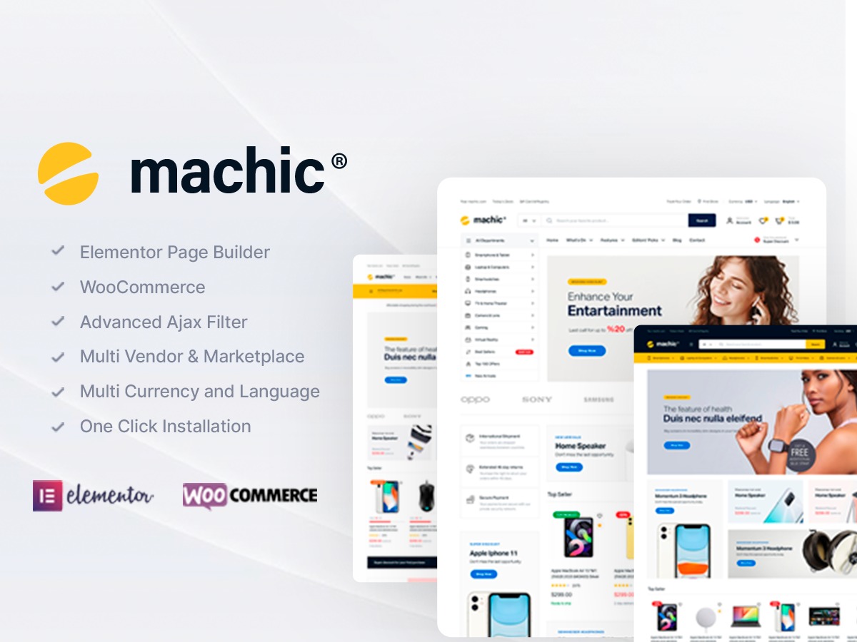 Machic WordPress ecommerce theme