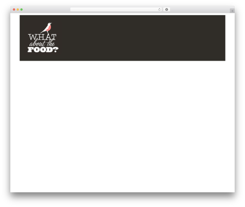 PageLines Framework WordPress theme - whataboutthefood.com