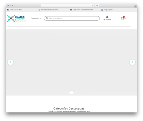 Storefront WordPress store theme - cuatroceros.cl