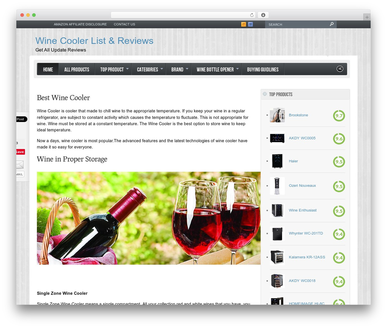 Swagger theme WordPress - winecoolerlist.com