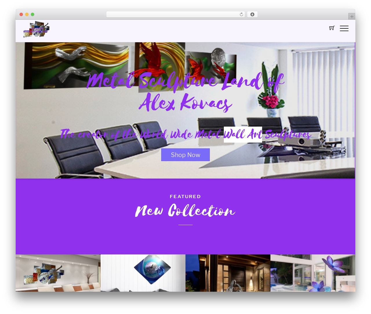Themify Shoppe WordPress theme - alex-kovacs-metal-art.com