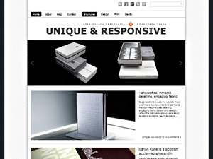 Unique Theme Responsive WordPress blog theme