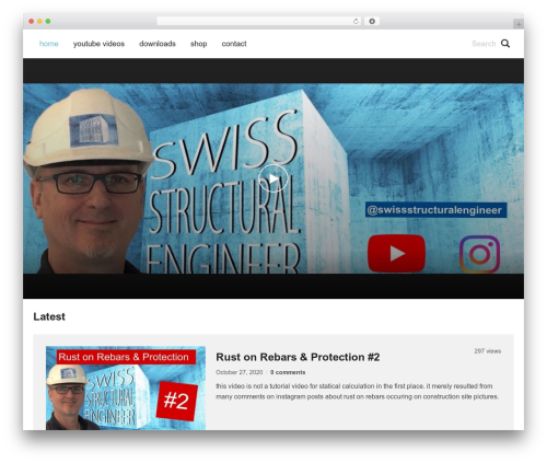 VideoBox WordPress theme - swissstructuralengineer.ch