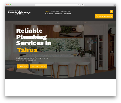WordPress theme Divi - whangamataplumbing.co.nz