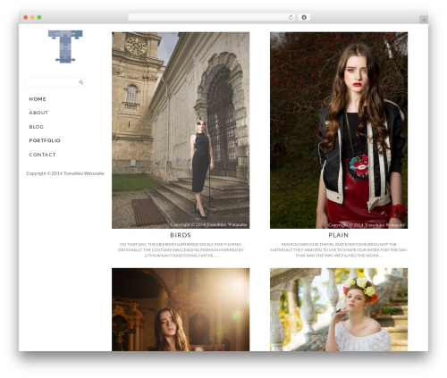 WordPress theme Side Grid Responsive WordPress Theme - watanabetomo.com