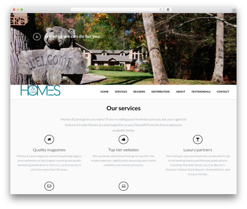 WordPress website theme OneEngine - whyhomesandland.com