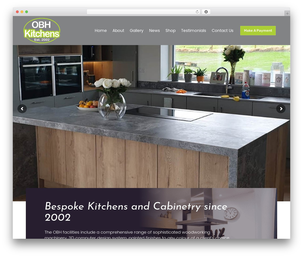 Bridge theme WordPress - obhkitchens.com