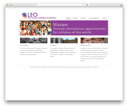 Cubit theme WordPress - thelaurenomalleyfoundation.org