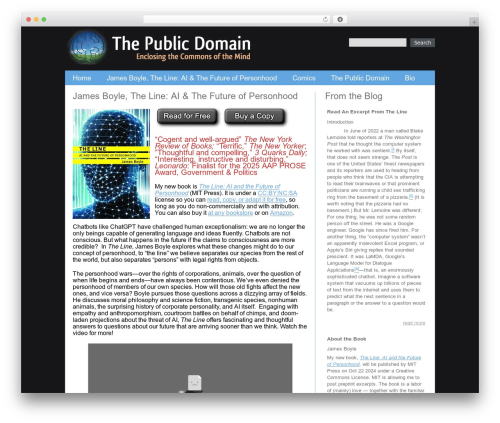 deFusion WordPress theme - thepublicdomain.org
