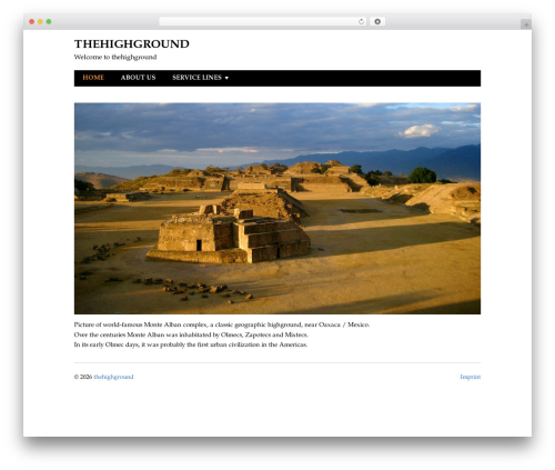 Lux WordPress theme - thehighground.de