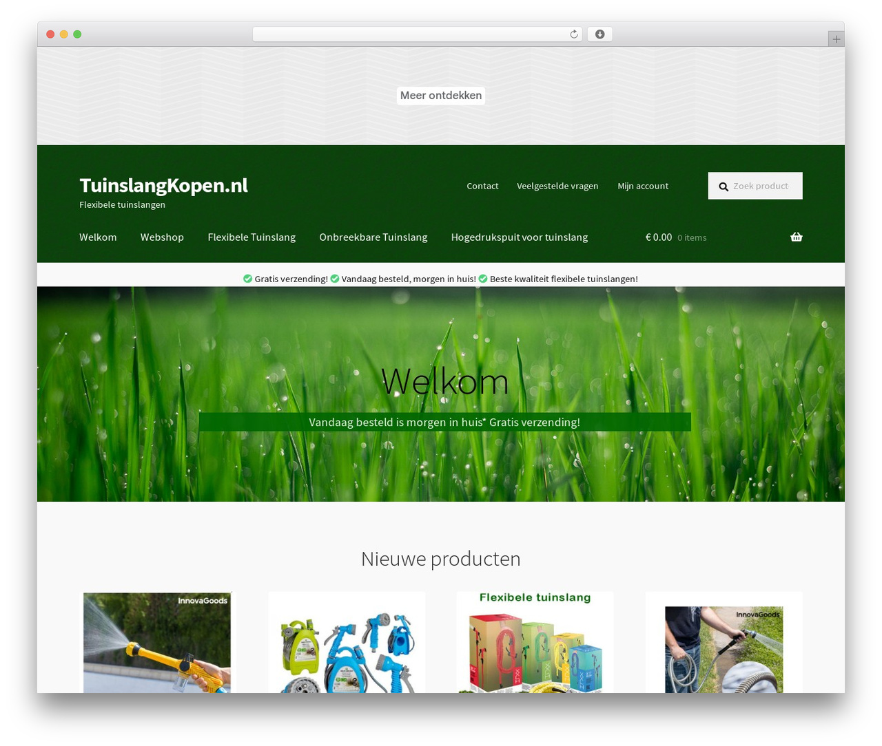 Theme WordPress Storefront - tuinslangkopen.nl